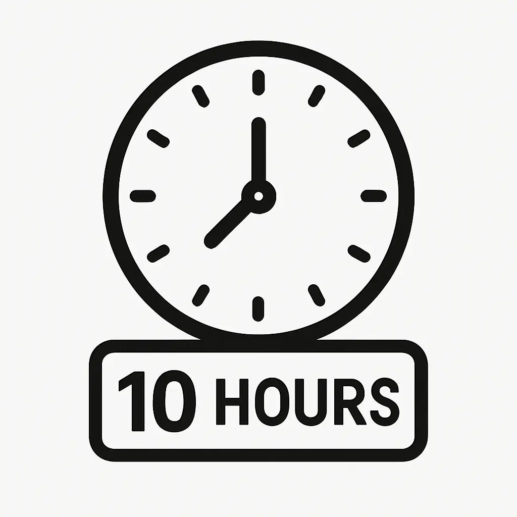 10 Hours Time Block