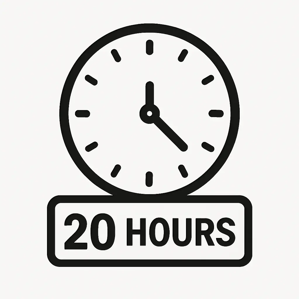 20 Hours Time Block