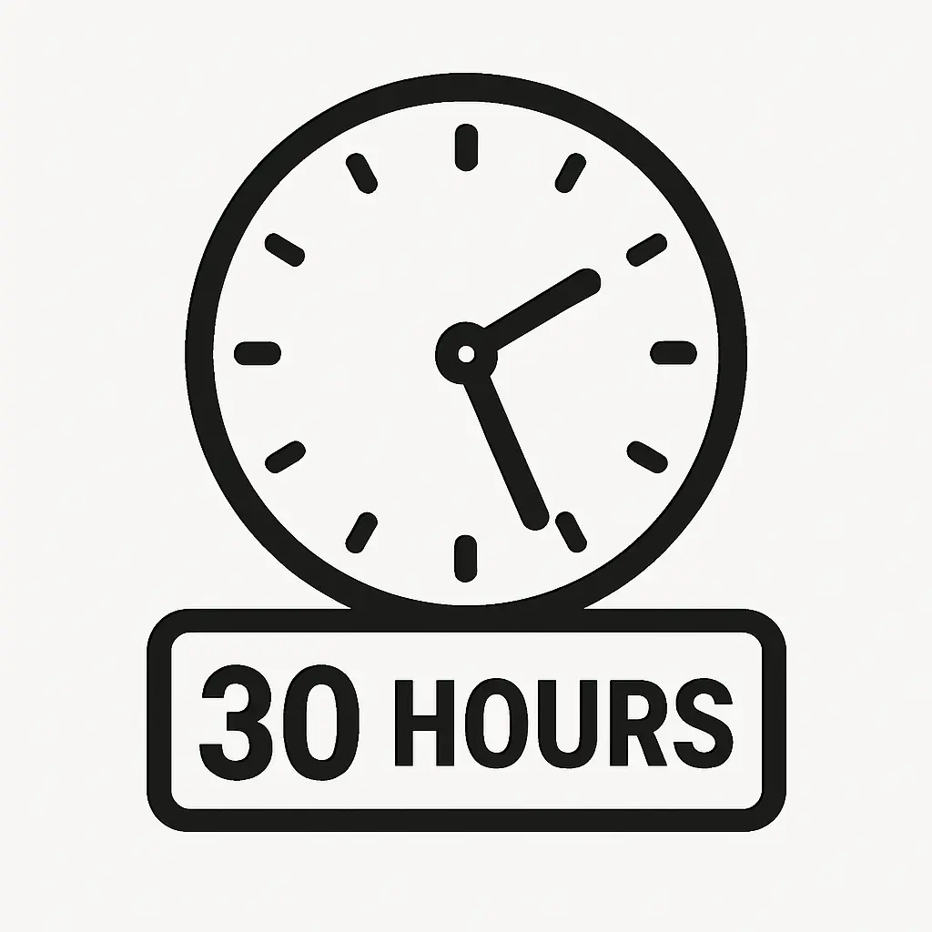 30 Hours Time Block