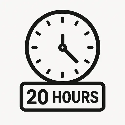20 Hours Time Block