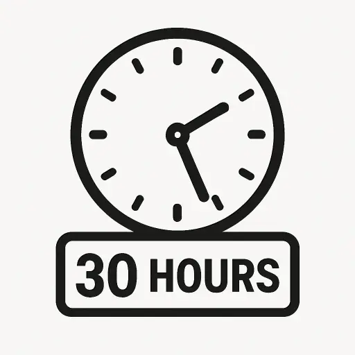 30 Hours Time Block